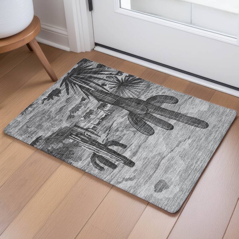 Machine Washable Indoor/ Outdoor Southwestern Mesa Chantille Rug