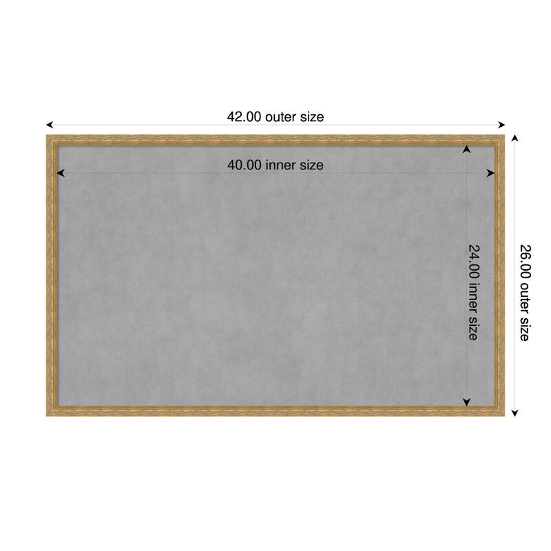 Amanti Art Mila Dark Gold Framed - 42 x 26 in - Mila Dark Gold