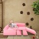 preview thumbnail 30 of 28, 10-Piece Modular Convertible Kids Play Couch Sofa Set with Removable Velvet Covers