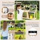 preview thumbnail 8 of 8, Natural Wooden Backyard Mud Kitchen for Kids with Real Water Play Sink Garden Cups and Cooking Set - 27" L x 11.5" W x 33.5" H