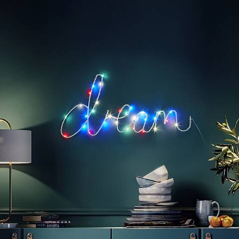 Aura Battery-Powered Neon Sign - Multicolor