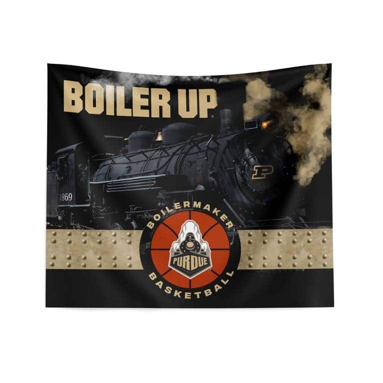 NCAA Purdue Boilermaker Basketball Printed Wall Hanging - 34" x 40"