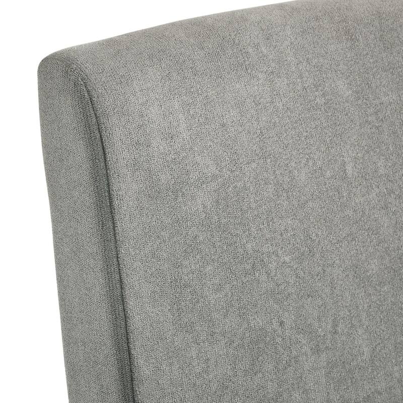 Luxury Dining Chairs Set - Modern Side Chairs, Gray Upholstery, Mid-Century Style, Set of 2 - 30