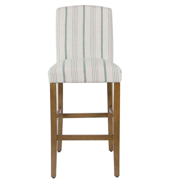HomePop Classic Parsons High Back 29" Barstool - Blue Calypso Stripe - 29 inches