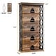 preview thumbnail 2 of 6, 71-inch Tall 6-tier Industrial Bookcase - 11.8"D x 31.5"W x 70.86"H