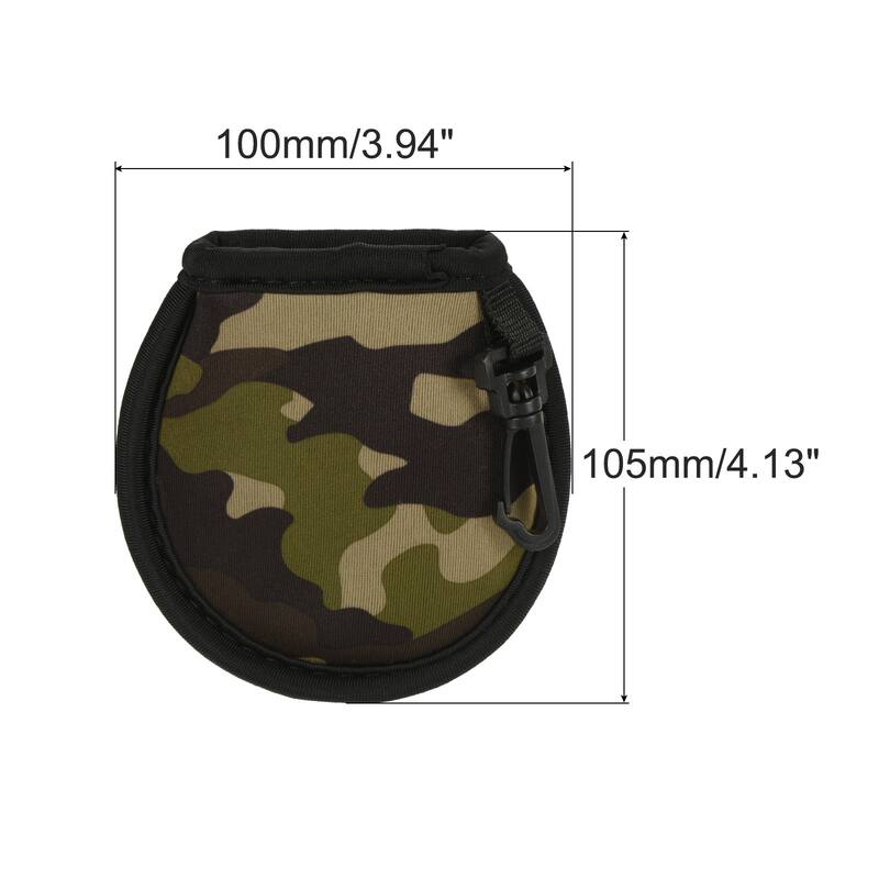 Golf Ball Cleaner Portable Pouch Pocket Washer Bag with Clips - Camouflage