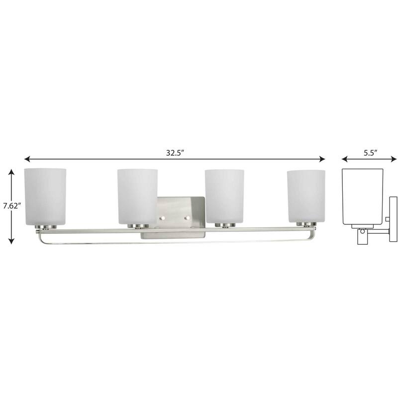 Progress Lighting League 4 Light 33" Wide Bathroom Vanity Light