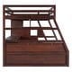 preview thumbnail 12 of 14, Espresso Full Size Wood Loft Bed with Drawers, Shelves & Desk