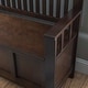preview thumbnail 4 of 22, Linon Migdalia Flip Top Slat Back Storage Entryway Bench