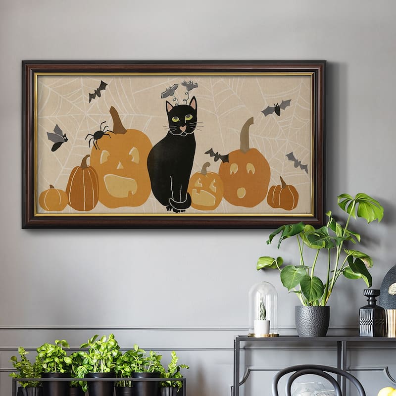 Pumpkin Patch Cats Collection D Premium Framed Canvas- Ready to Hang