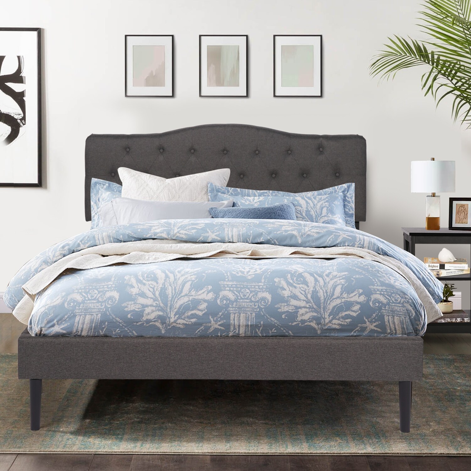 Shop Vecelo Modern Fabric Adjustable Headboard Queen Full Twin Size On Sale Overstock 31039977 Twin