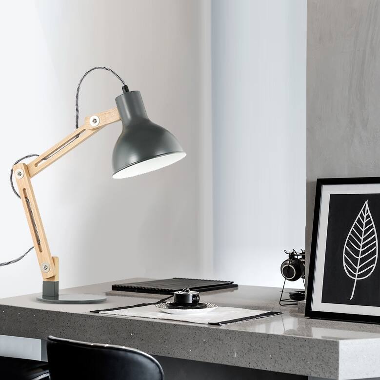 Light Society Galvan LED Task Table Lamp, LED Bulb Included