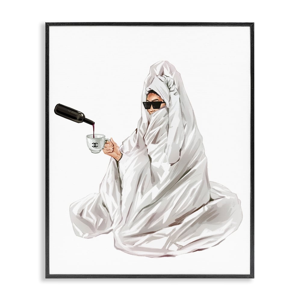 Stupell Glam Comfort Pouring Drink Framed Giclee Art Design By Ziwei Li