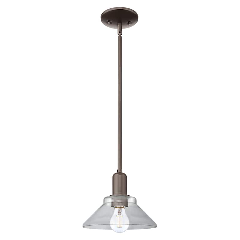 Innovations Lighting Endless Possibilities Arcadia - Orwell - 1 Light 8" Stem Hung Mini Pendant - Clear/Oil Rubbed Bronze