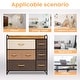 preview thumbnail 7 of 21, Pellebant Wide Storage Tower dresser Organizer with 7 Drawers