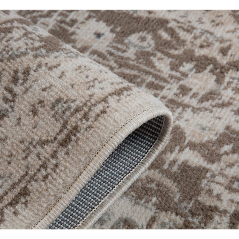 Alana Imara Light Cream Medallion Area Rug