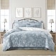 preview thumbnail 7 of 13, Elwood Cornflower Blue Cotton Comforter Set 8 Piece