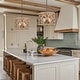 preview thumbnail 1 of 11, Farmhouse 4-Light Wood Drum Chandelier Kitchen Island Light for Dining Room