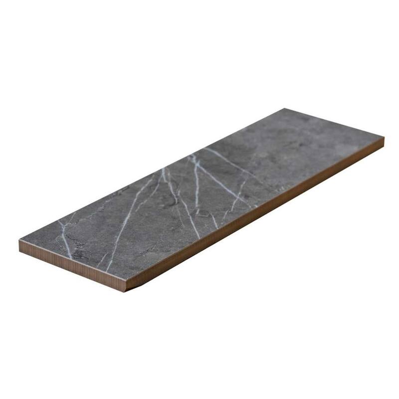 Penthouse 4x12 Polished Marble Look Porcelain Subway Tile - Floor, Wall