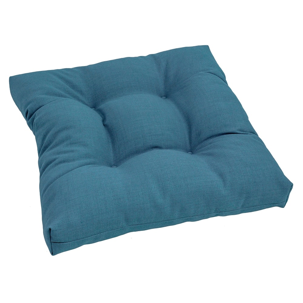 19-inch Square Indoor/Outdoor Tufted Chair Cushion - 19" x 19"