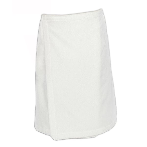 slide 2 of 3, Authentic Hotel and Spa Turkish Cotton Terry White Women's Spa and Shower Towel Wrap