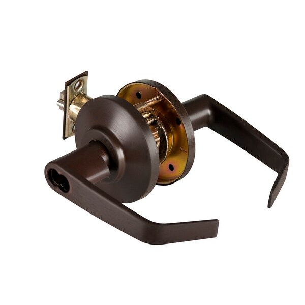 Best Access 7KC37D15DS3 7KC Series Storeroom Keyed Entry Door Lever Set with "15" Lever, "D" Trim, S3 Strike and 2-3/4" Backset