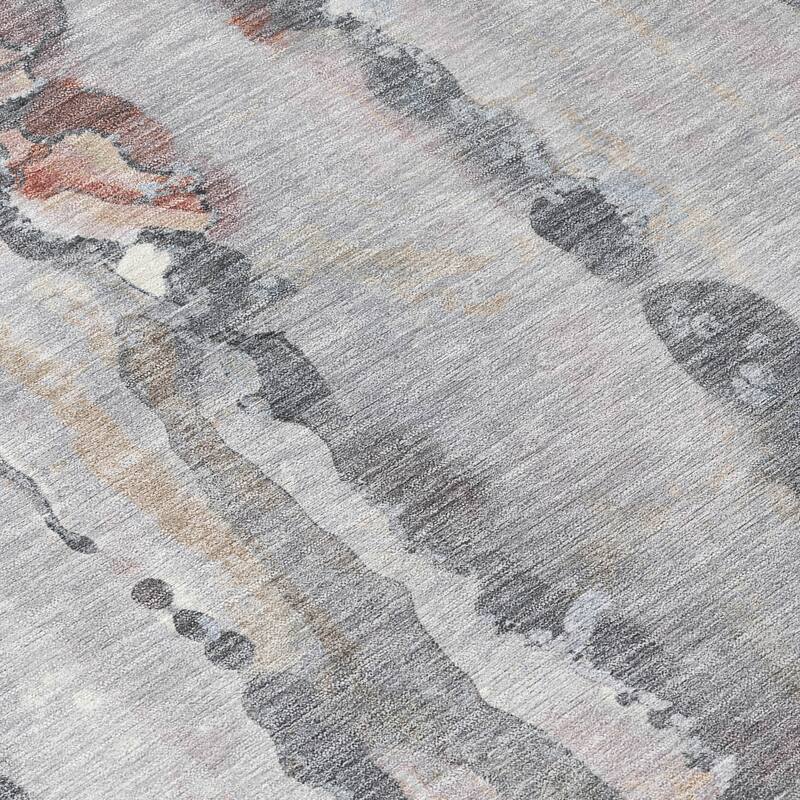 HomeRoots Abstract Transitional Rectangle Outdoor Rug