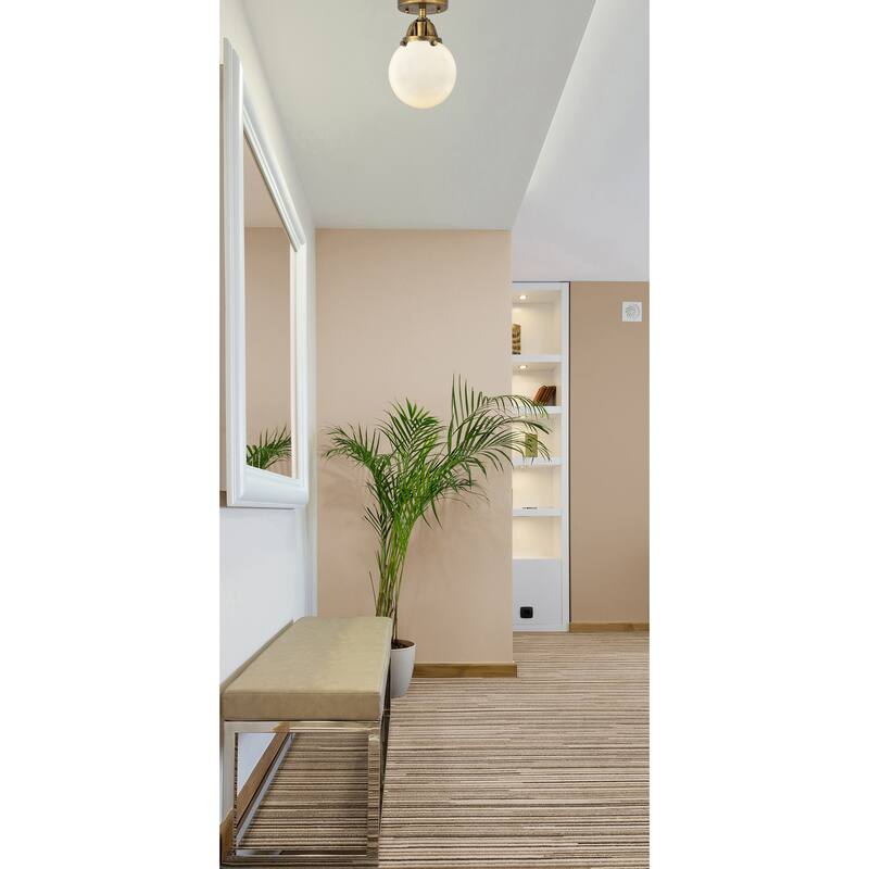 Innovations Lighting Nouveau 2 Beacon - 1 Light 6" Semi-Flush Mount