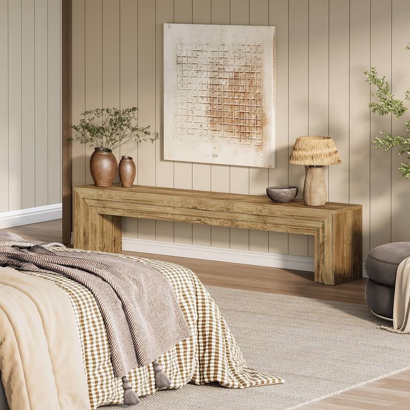 70.9" Extra Long Wooden TV Stand for 75-Inch TVs, Entertainment Center Media Console for Living Room