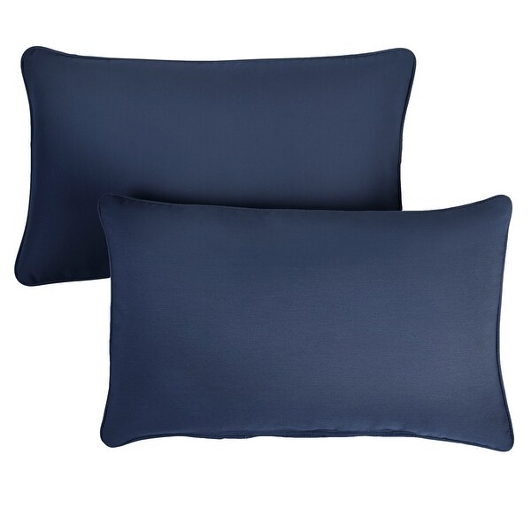 Blue sunbrella top pillows