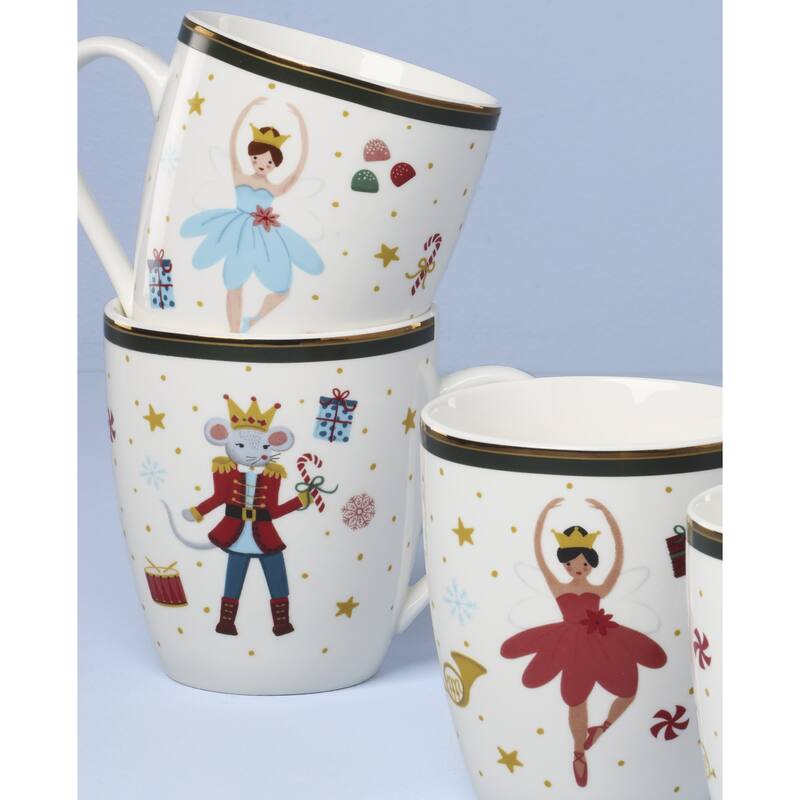 Lenox Nutcracker Ballet Mugs, Set of 4