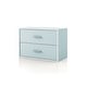 preview thumbnail 52 of 202, DH BASIC Modern Wood Customizable Stackable Storage Organizer - Cube Shelves, Drawer Cabinet, Bookcase with Doors by Denhour 2-Drawer - Light Blue