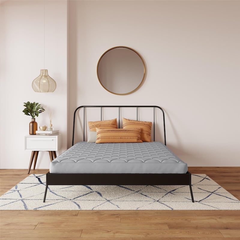 DHP Dana 6 Inch Quilted Mattress with Removable Cover and Thermobonded Polyester Fill