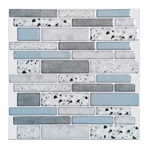 Art3d Aqura Stone Style 12 in. x 12 in. Peel and Stick Wall Tile Backsplash (10-Pack) Art3d Aqura Stone Style 12 in. x 12 in. Peel and Stick Wall Tile Backsplash (10-Pack)