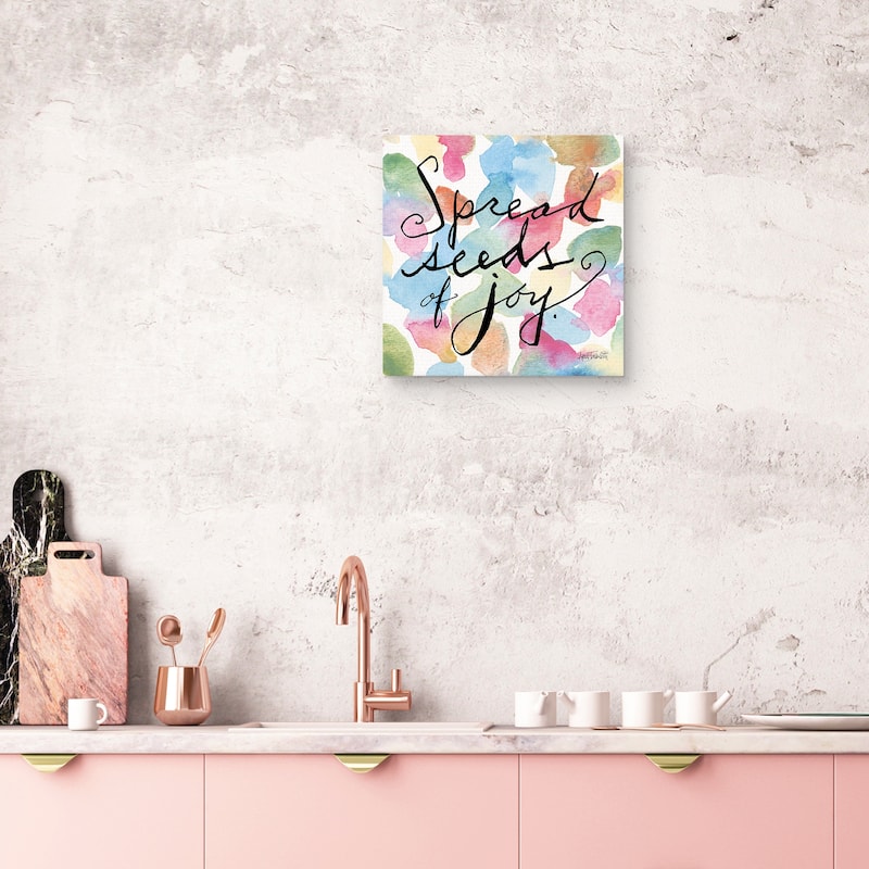 Spread Seeds of Joy by Anne Tavoletti Canvas Art Print
