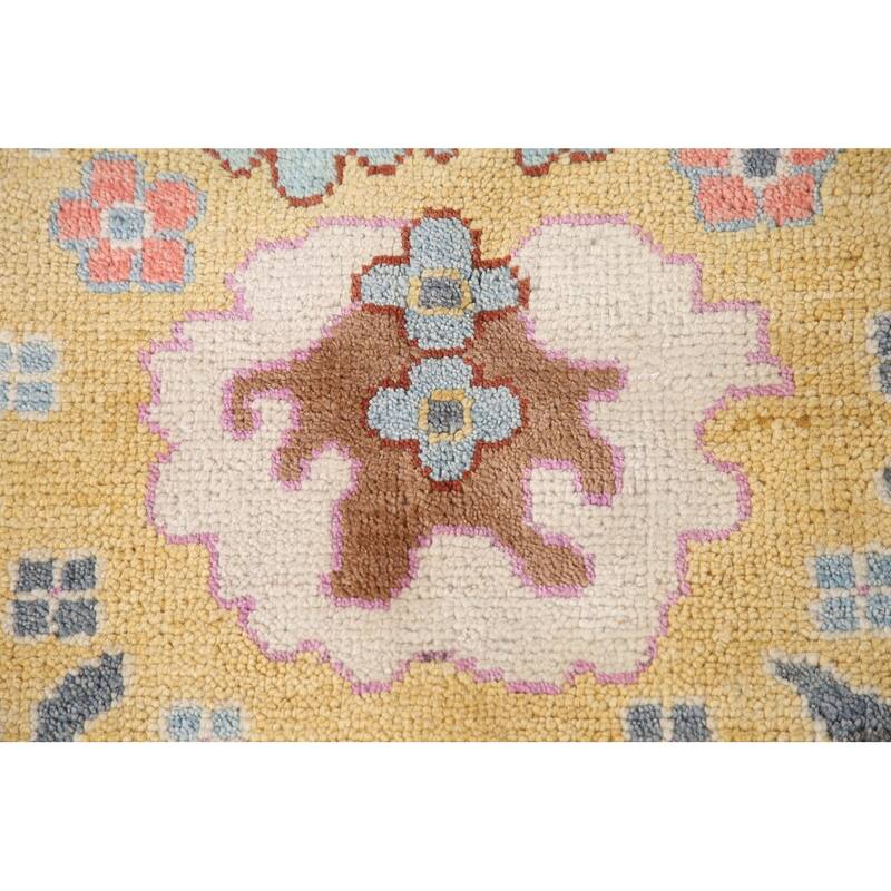 Gray Oushak Area Rug Hand-Knotted Wool Carpet - 8'10"x 11'8"