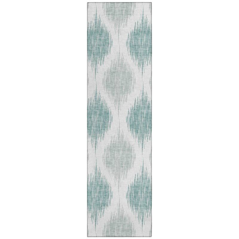Machine Washable Indoor/ Outdoor Chantille Contemporary Geo Rug