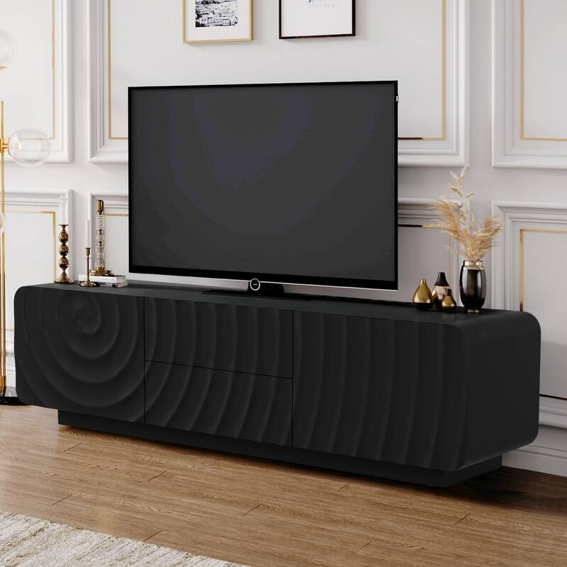 Modern 58-Inch TV Stand for TVs up to 65", Media TV Console With Storage for Living Room or Bedroom