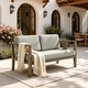 preview thumbnail 95 of 195, Outdoor Teak Solid Wood Patio Furniture Set Loveseat Armchair Table Collection