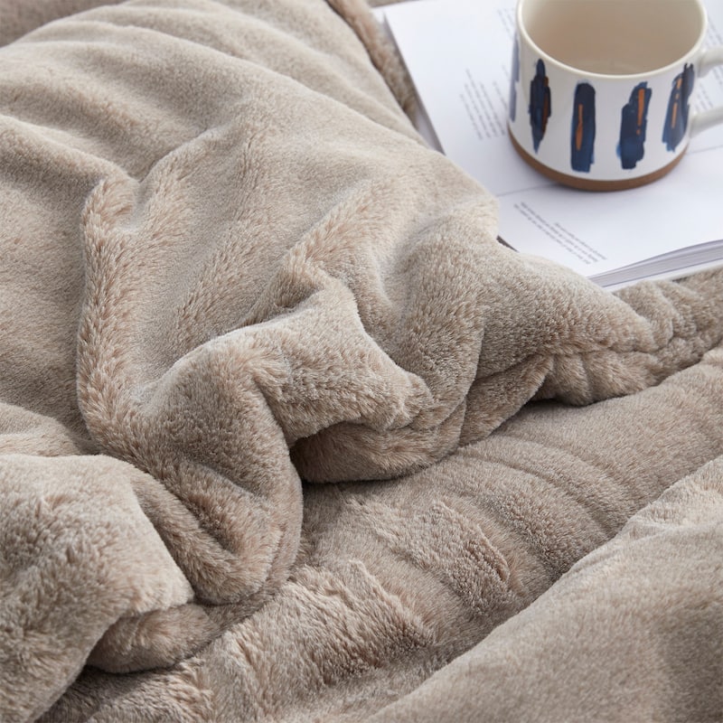 Buttercream Chunky Bunny - Coma Inducer® Oversized Comforter Set - Frosted Caramel Beige