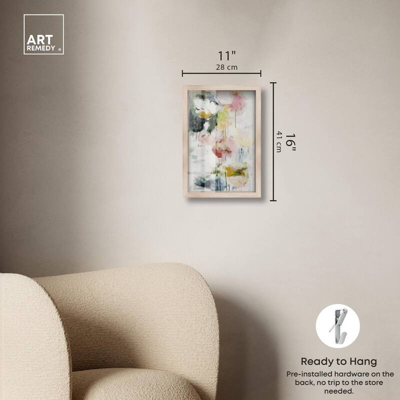 Dripping Colors III Shadowbox by Art Remedy