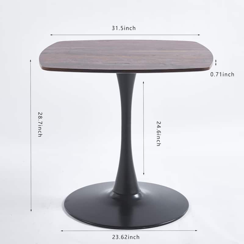 Special Dining Table with Wood dining table top and metal legs