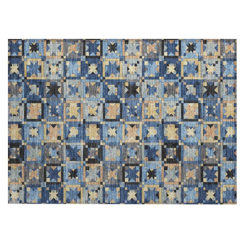 Machine Washable Indoor/ Outdoor Global Goddard Chantille Rug