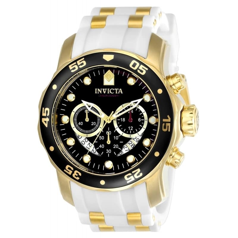 Invicta Men's 20289 Pro Diver Quartz Chronograph Platinum Dial Watch