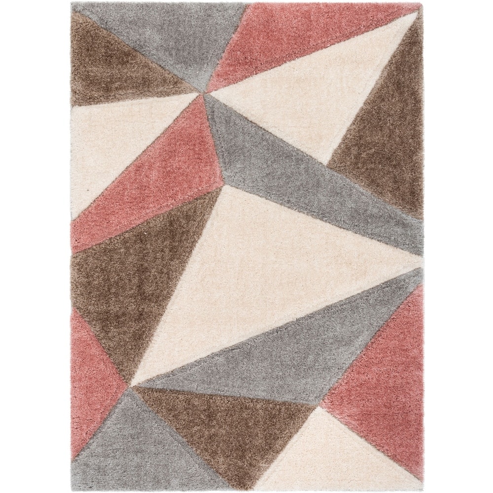 Well Woven San Francisco Venice Geometric Shag Area Rug