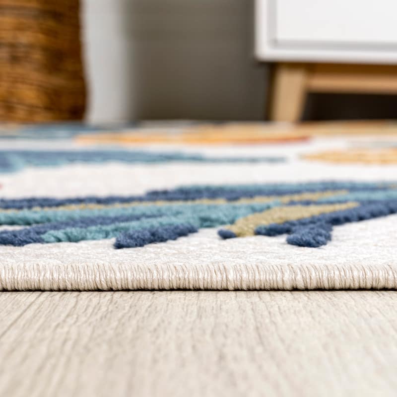 JONATHAN Y Limone Bold Pineapple High-Low Indoor/Outdoor Area Rug