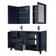 preview thumbnail 25 of 71, Daria 60 Inch Double Vanity, Cultured Marble Top, Medicine Cabinets