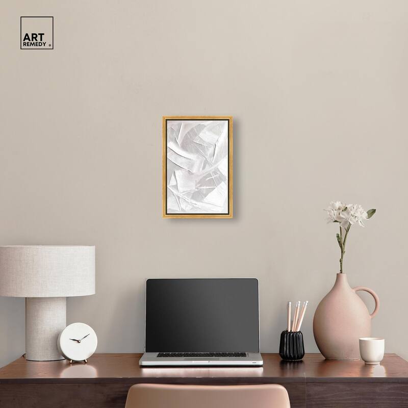 Thick White Texture II Canvas by Art Remedy