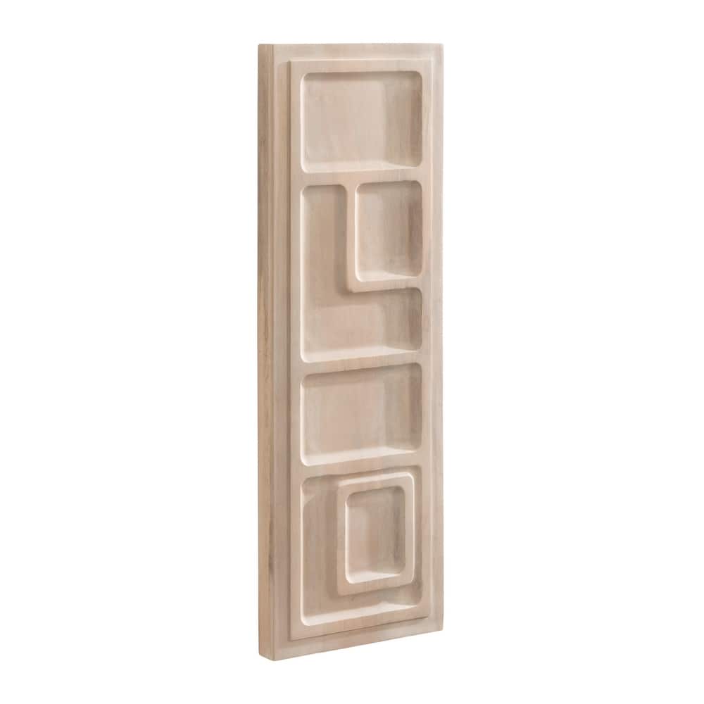 Kate and Laurel Yuvan Wood Carved Art Plaque