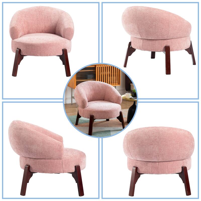 XINMICS Modern Accent Chair Upholstered Armchair for Living Room, Bedroom